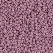 Miyuki rocailles Perlen 11/0 - Matted opaque antique rose 11-2037 